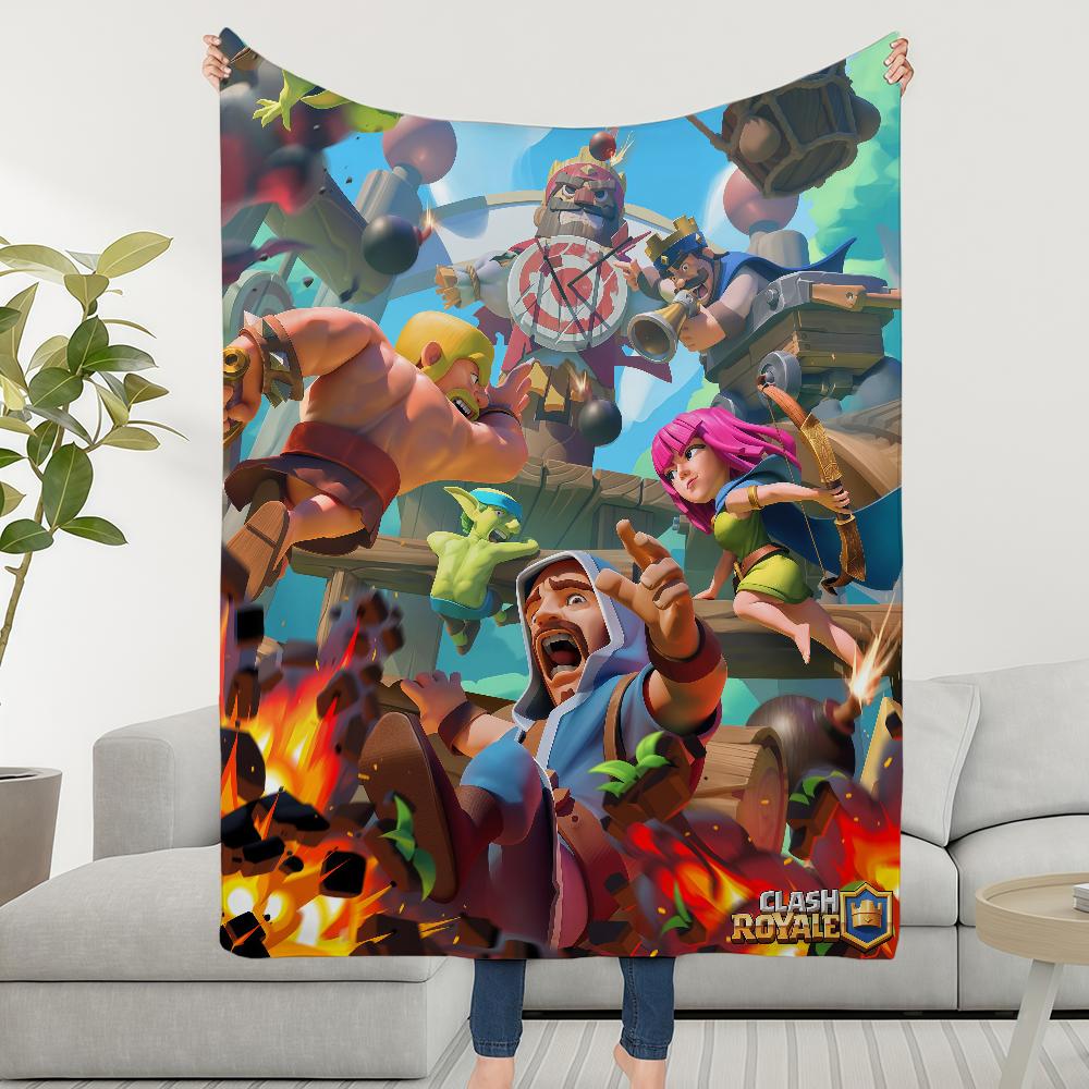 Video Decke Überwurf Super Spiel Gemütlich R-RoyaleS-ES Plüsch C-ClashS-ES Wohnzimmer Sofa Couch Kindliche Geburtstagsgeschenke