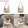 Fashion Color Blocking Design Women Casual Tote Bag With Plush Pendant For Daily Use