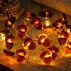 10/20/30 LEDs Acorn String Lights Thanksgiving Decorations Christmas Lights Forest Decor Fairy Decorative Lights Battery Powered