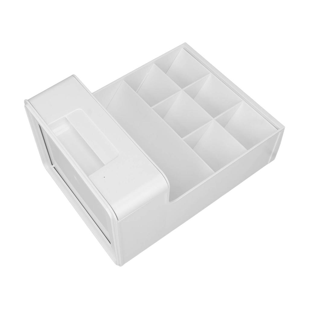 Caja de Almacenamiento Diseño de Enchufe Oblicuo Gran Capacidad Plástico Portalápices Organizador Estante de Almacenamiento de Escritorio