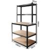 Tavolo Scaffale da Officina in Metallo 180 X 100 X Humberg