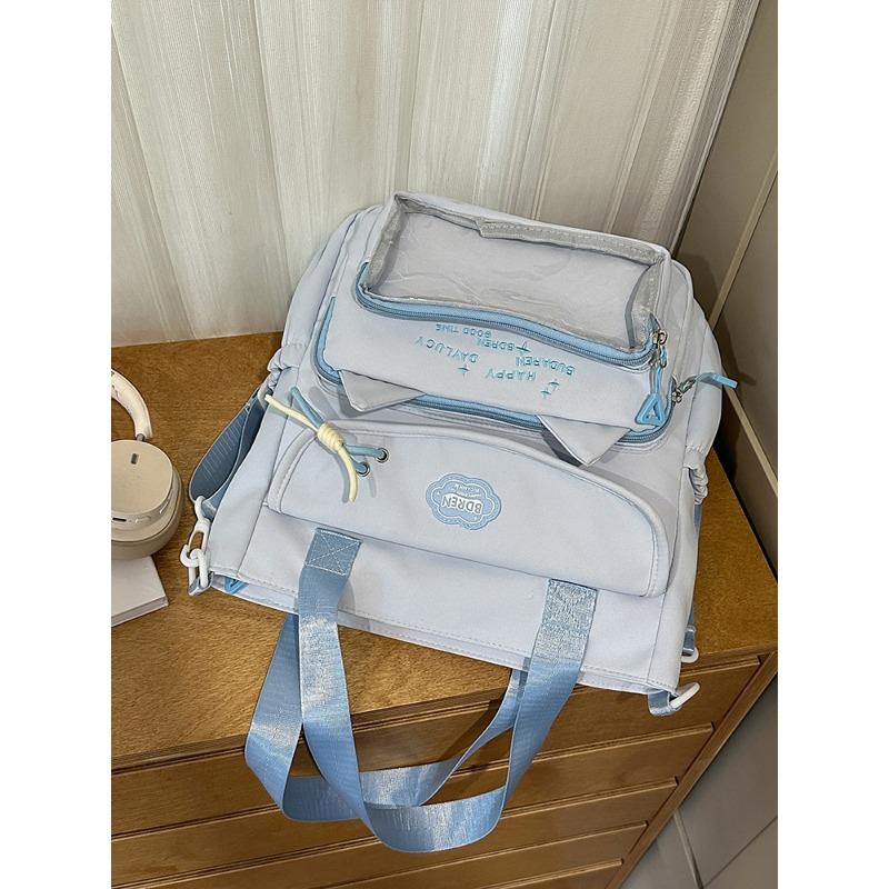 New Japanese Ins Wind Backpack Splash Proof Sweet Leisure Bag Travel Light and Large Capacity Female Backpack.
