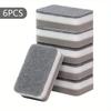 Double-Sided Magic Wipe Scouring Pad Kitchen Cleaning Sponge Dishwashing Sponge Brush Pot Bowl Supplies