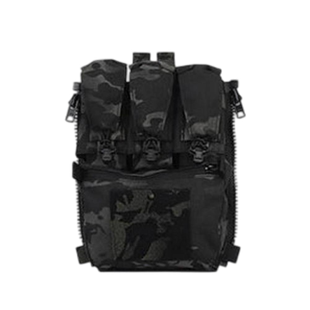 1Pc V5 FCPC Sport Vest Back Panel Zipper on Backplate Airsoft Vest Expansion Bag Triple Pouch Vest Plate Carrier Accessories