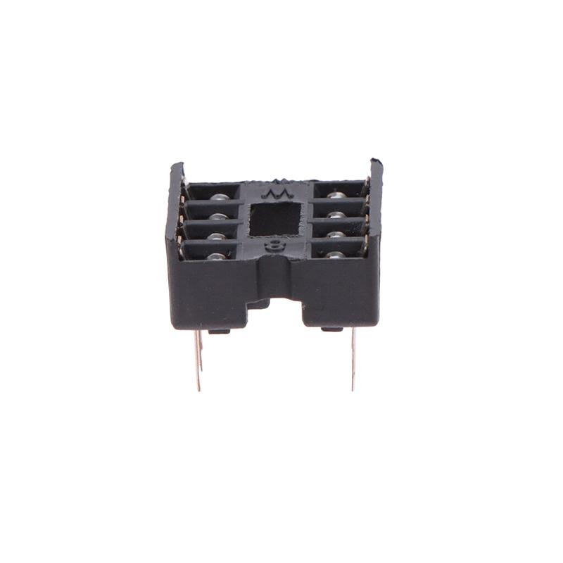20Pcs Dip-8Pic Round Hole 8 Pins 2.54Mm Dip Dip8 Ic Sockets Adaptor Solder Type 8 Pin Chip Base Circuit Ic Connector