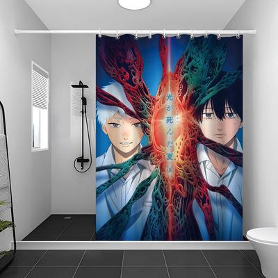 The Summer Hikaru Died Anime Shower Curtains 180Cm Polyester Modern Style Bathroom Curtain With Hooks Waterproof Shower Curtain
