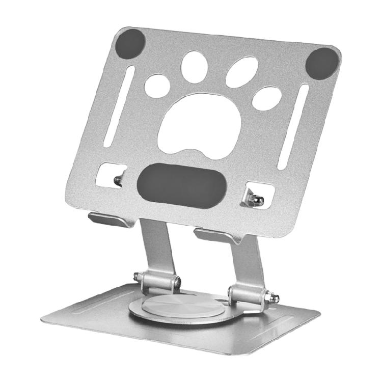 Adjustable Laptop Stand for Desk Metal Foldable Laptop Risers Portable Laptop Holder Mount Cooling Computer Notebook серебряный
