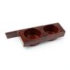 Double Cup Bracket On The Center Front Console Peach Wood/Carbon Fiber Pattern For BMW E39 525i 528i 530i 540i M5 1997-2003