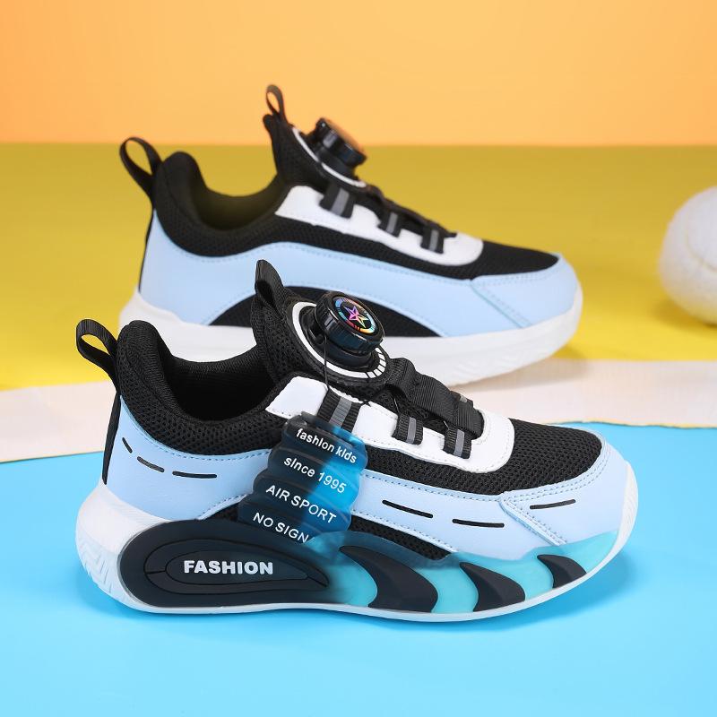 Boys' Shoes 2025 Spring Mesh Breathable Children's Lightweight Non-slip Sneakers Girls' Students Non-slip Running Shoes