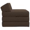 Foldable Sofa Bed Taupe 200 x 70 x 10 cm Fabric