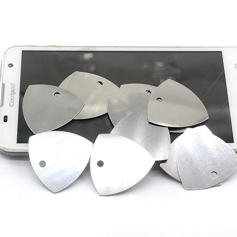 10/20/50PCS Triangle Metal Flat Spudger Soft Blade Pry Bar Ultra Thin Flexible Mobile Phone Disassemble Repair Pry Opening Tool