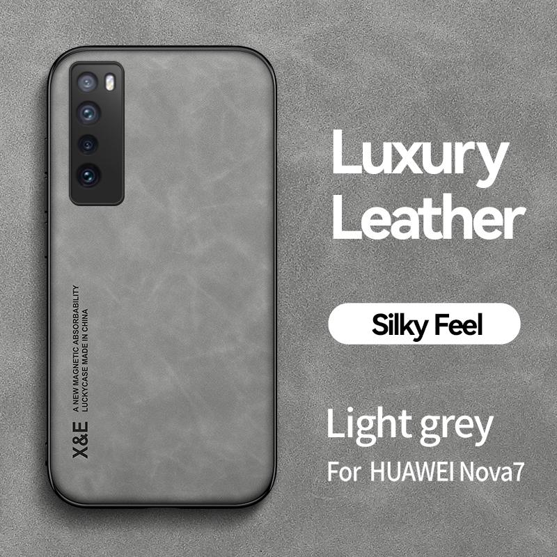 For Huawei NOVA 7 Pro Case Soft Silicone Car Magnetic Holder Phone Case For Huawei Nova7i Nova7 SE Shockproof Protect Back Cover