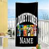 Warner Bros. Works Personalized Text Beach Towel Super Soft Microfiber Quickdry Fabric