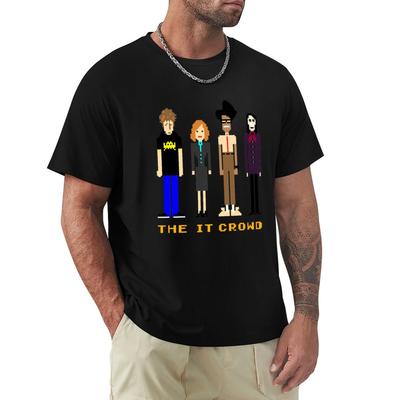The It Crowd Tričko s motivem Pixels Módní Ležérní Tričko s Krátkým Rukávem