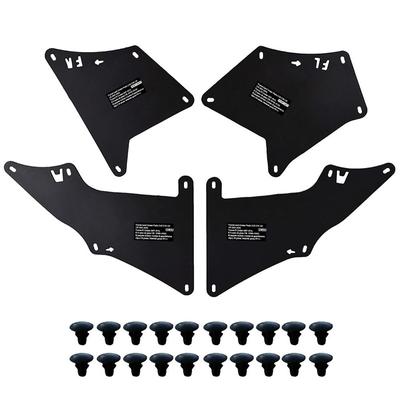 Mud Flaps For Toyota Land Cruiser Prado Carbon Fiber Texture Splash Guards Mudflaps Fender Liners Shield