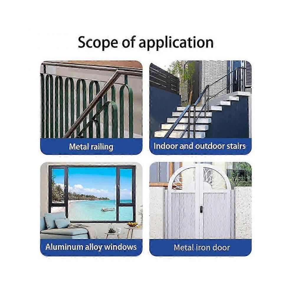 (Grey,500g)Weatherproof Rust Converter Paint For Metal, Rust Conversion Paint, Waterbased Industrial Antirust Painting