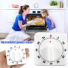 Multifunctional Mechanical Reminder Timer Kitchen 60 Minutes Countdown With Alarm Reminder Magnet Timer Cooking Teaching Homework Office (White/Black)