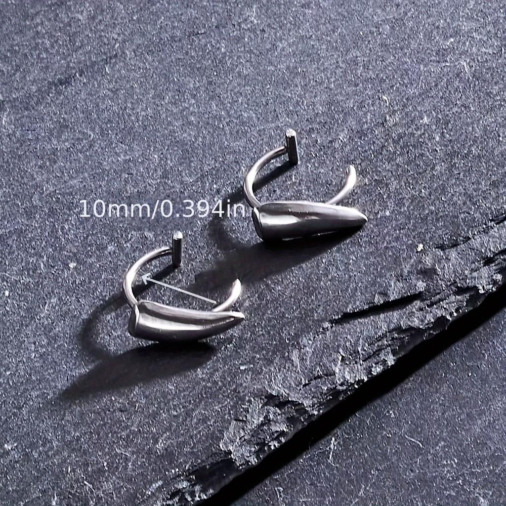 Fashionable And Trendy Unisex Vampire Fang-shaped Lip Accessory, Wolf Fang-shaped Jewelry, 2-4 Pieces, No Need For Piercing