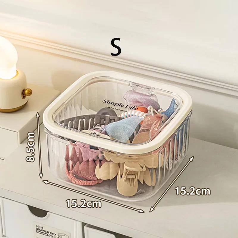 Children'S Hair Accessories Storage Box Multi-Use Hair Clip Finishing Girl'S Hair Rope Rubber Band Jewelry Box Desktop Storage