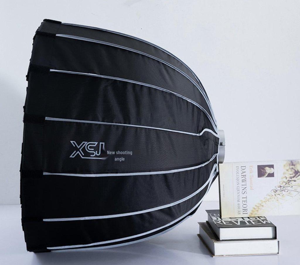 120CM Quick-Release Parabolic Softbox with Bowens Mount and Portable Honeycomb Grid Diffuser.