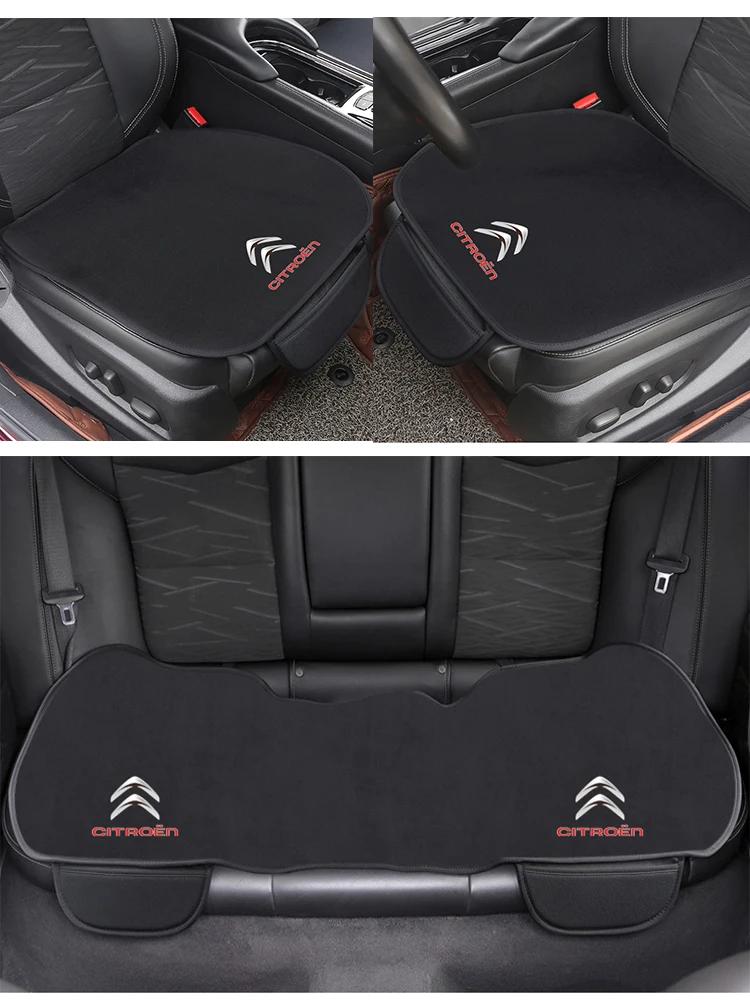 Autositzkissen rutschfeste Abdeckung Eis Seide Samt Plüsch für Citroen C3 C4 C5 C3-XR berlingo jumper saxo c1 c2 c5 Zubehör
