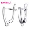 Real 100% S925 Sterling Silver Findings Earrings Leverback Earwire Fittings Components Accessories Handmade Supplies