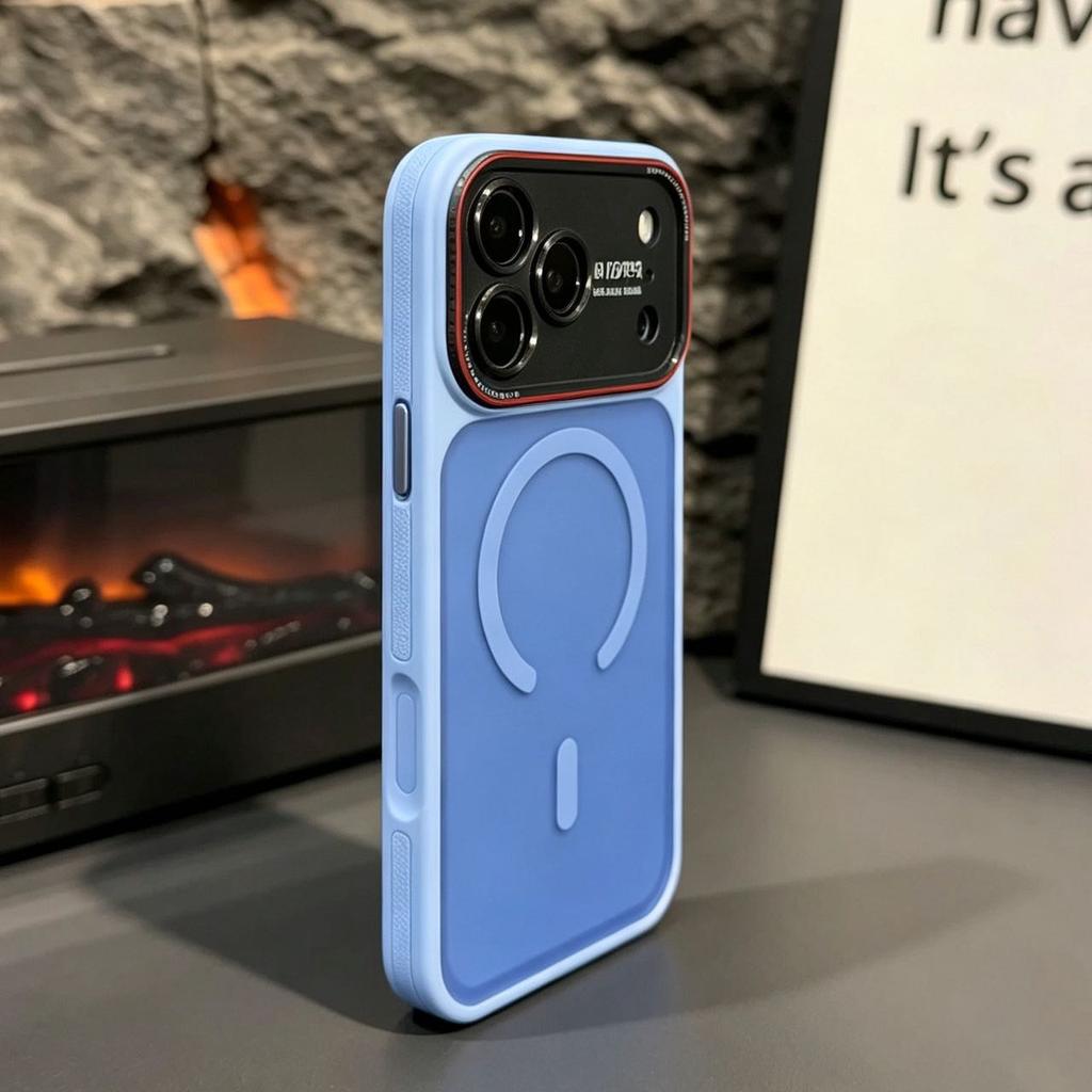 Luxury Hybrid Silicone PC For Magsafe Armor Case for 18 Pro 17 16 15 14 Pro Max Wireless Charging Magnetic Matte Cover