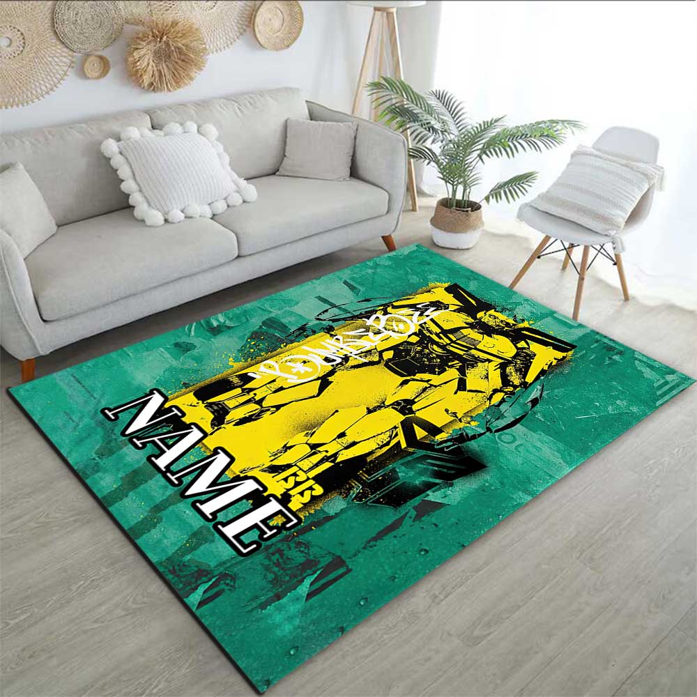 Love Transformers (16) Customize your name rug, office chair cushion, home bedroom living room gift.