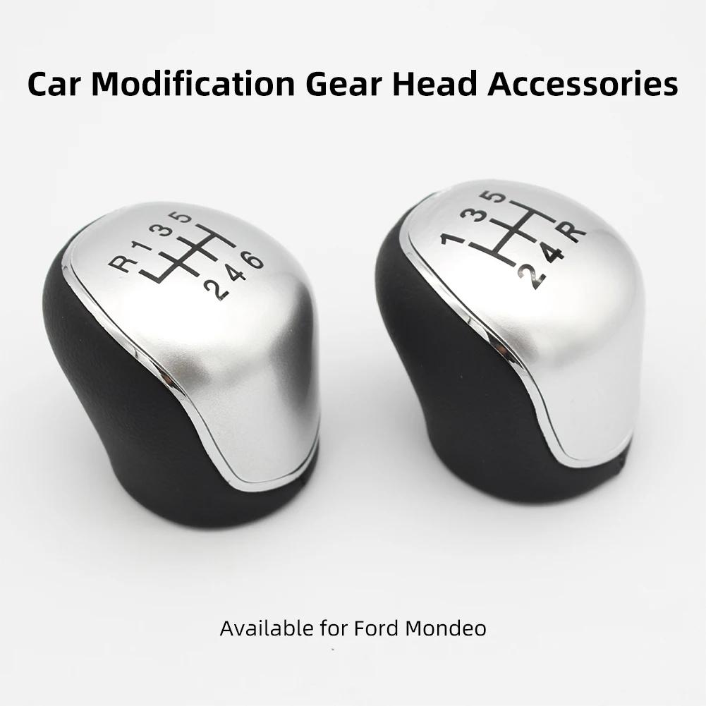 5/6 Gang Schalthebelknauf für Ford Mondeo 4 Mk4 Focus S-Max C- Max Kuga Galaxy Leder Schalthebelarm Kopfball Zubehör