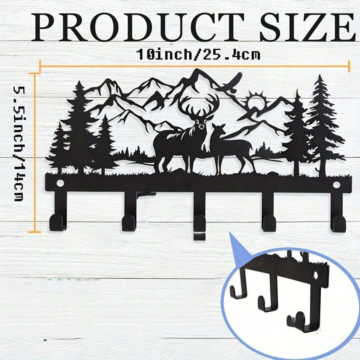 Олень Ключница Настенный Крючок Органайзер для Гостиной Прихожей Офиса