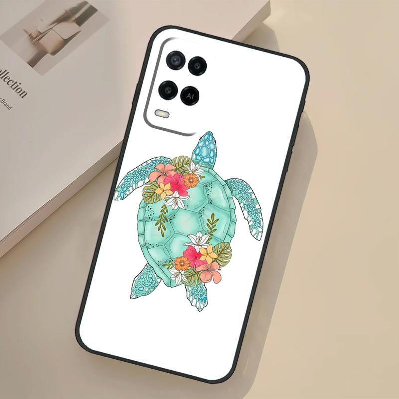 Sea Turtle Case For Oppo A5 Pro A15 A17 A57 A77 A18 A38 A58 A78 A98 A96 A76 A16 A94 A74 A54 A40 A60 A80