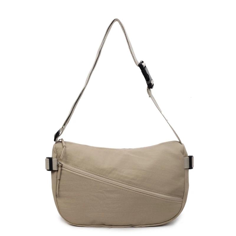 

Spring/autumn Nyl Solid Color Simple Crossbody Bags 2026 Casual Women s Bags Brand Commuting Versatile Shoulder Bags