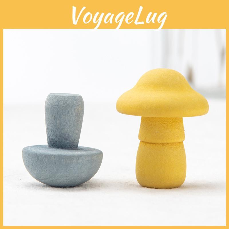 Early Wooden Childhood Mushroom Game For Children Focus And Brain Development