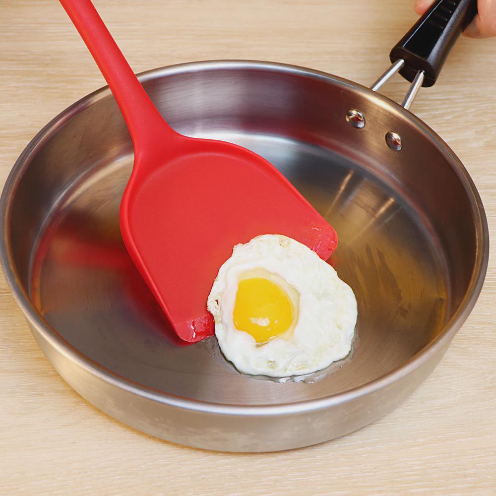 Non-stick Silicone Spatula Silicone Kitchenware Special Spatula High Temperature Resistance Mute Cooking Frying Spatula
