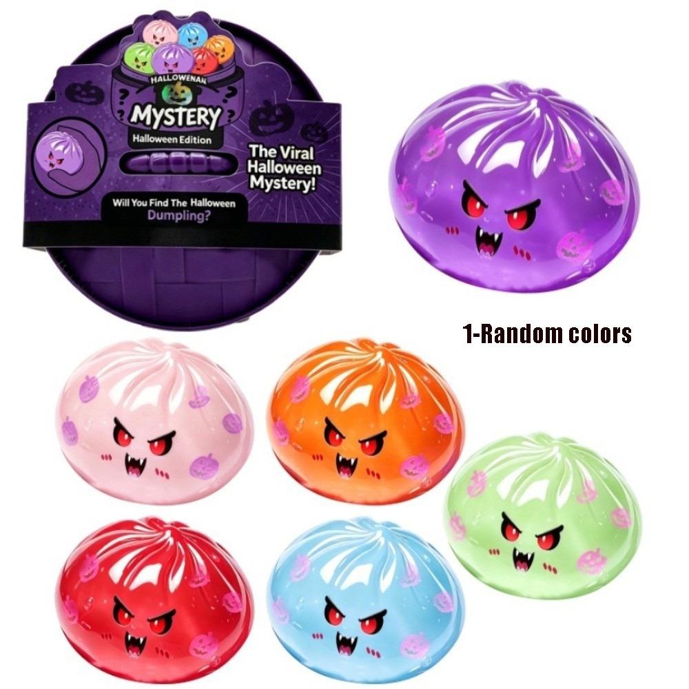 with Steamer Halloween Dumplings Blind Box Squeeze Toy Glitter Squeeze Toy  Relaxation Tool 1-Random colors