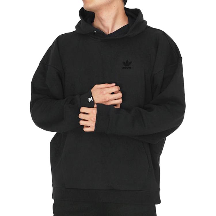 adidas Felpa Originals Essential con Logo Trifoglio Felpa da Uomo Nera IC8146