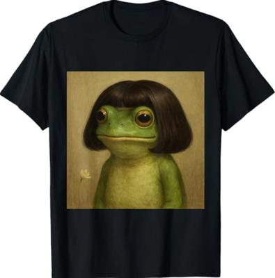 Lustiges Frosch Bob-Haarschnitt Meme T-Shirt
