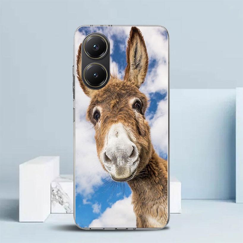 Lustige Esel-Soft-Hülle für Xiaomi Poco F7 Ultra X7 X6 X5 Pro M7 Handyhülle Redmi 15 15C 13 13C 12 12C 10 10C Print Shell Poco X