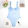 Erotische Dessous Damen-Body, sexy Spitzen-Blumen-Body mit bequemer Passform