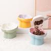 Ceramic Slow Feeder Pet Bowl Dogs Cats Anti-Choking Slow Eating Food Bowl Elevated