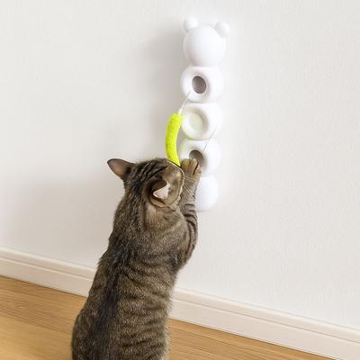 USB-aufladbare intelligente Sensor-Katze mit Schwanz, kratzfest, interaktive Katze, Saugnapf, Katzenspielzeug für Kätzchen