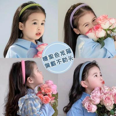 2025 Korean Children's Green Headband Inspired by Liu Yifei - Stylish Hair Clip & Hair Tie Set