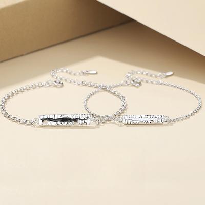 Abyss Couple Bracelet A Pair of Men's and Women's Bracelets Original Light Luxury Niche Design Love Token for Girlfriend