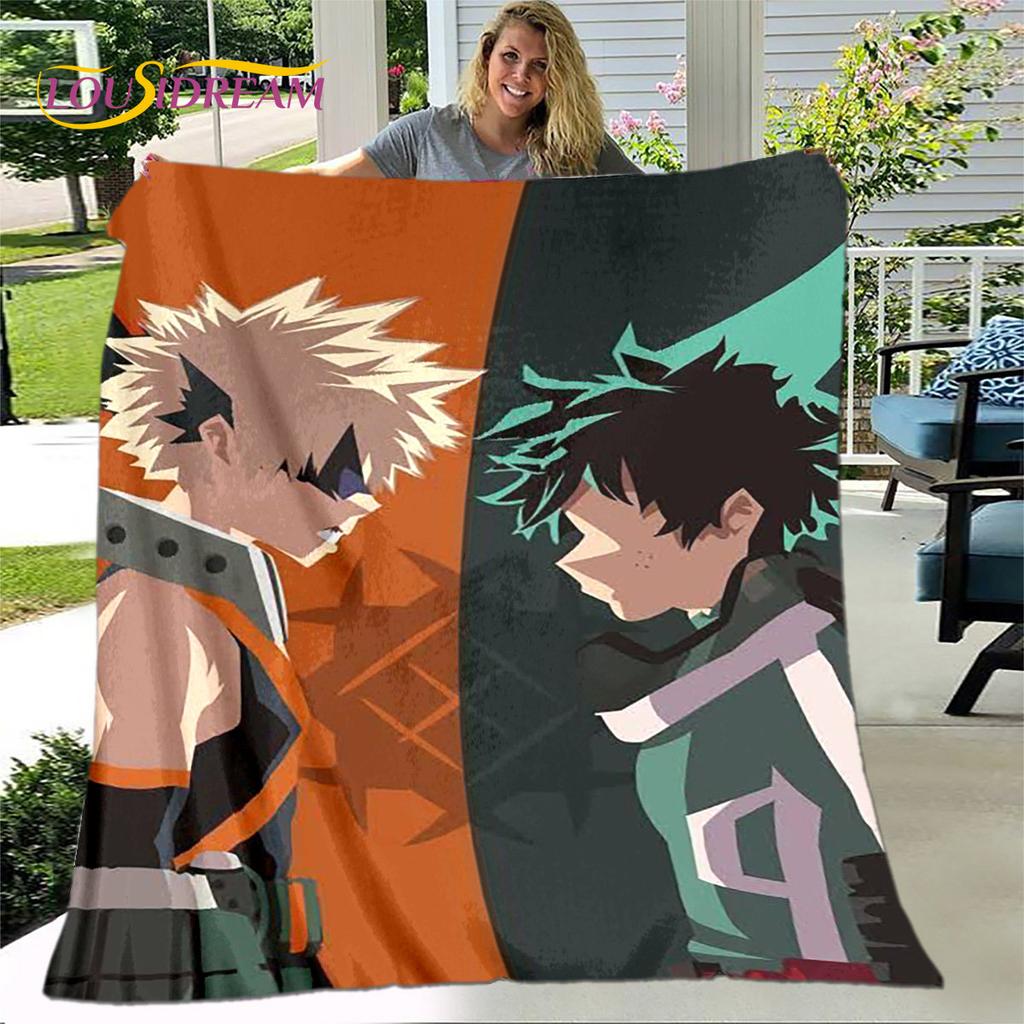 My Hero Academia Anime Cartoon Soft Plush Blanket,Flannel Blanket Throw Blanket for Living Room Bedroom Bed Sofa Picnic Cover