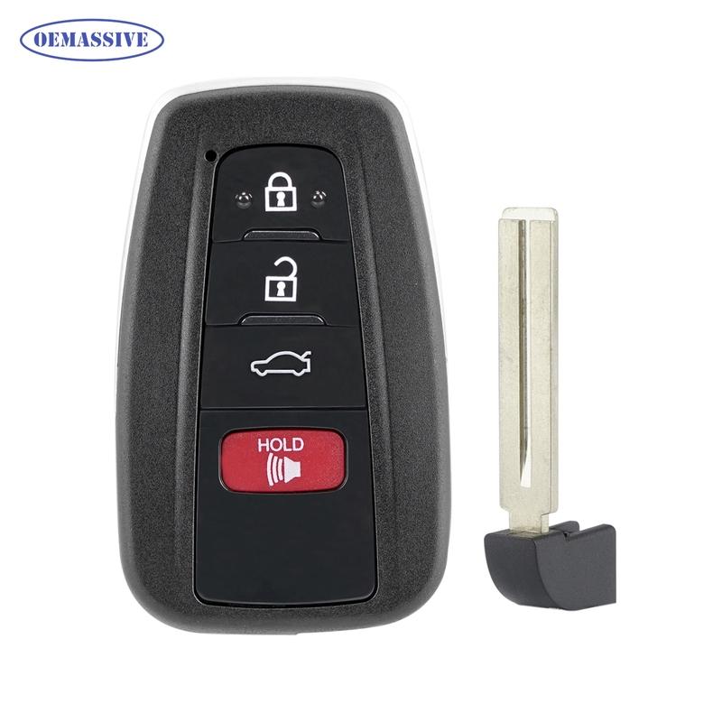 

Для Toyota Camry CHR Corolla RAV4 Чехол для брелока 4-кнопочный Замена Чехол-оболочка Держатель для Prius Avalon Prado