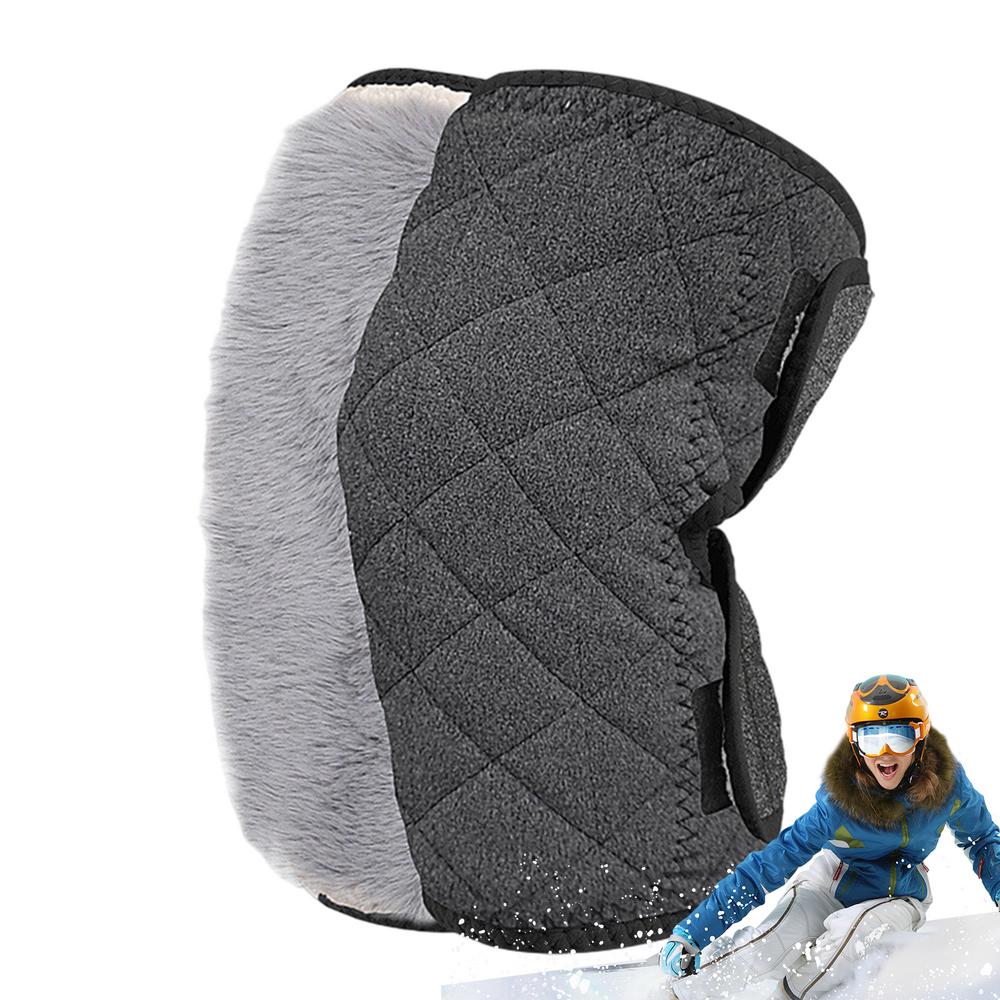 Зимние наколенники ветрозащитные удобные многоцелевые мягкие дышащие зимние термофлисовые наколенники для лыж танцев йоги