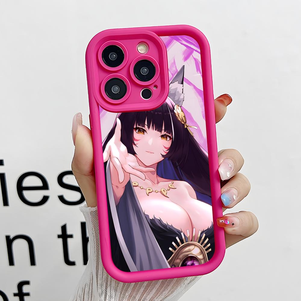 Azur Lane Musashi Thicken TPU Mobile Phone Case for iPhone 17 16 15 14 13 12 11 Air Pro Max Plus Colorful Cover
