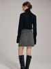 NOUVE Wool Mini Skirt - Charcoal