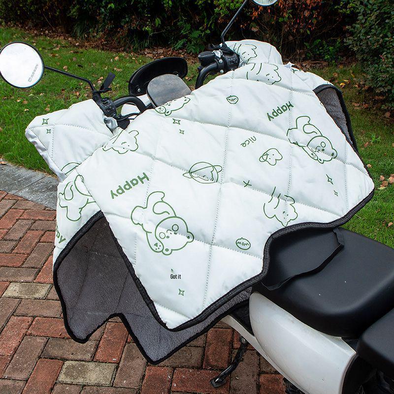 Thickened Waterproof Windshield Cover for Electric Vehicles, Tricycles & Motorcycles - Winter-Proof & Insulated