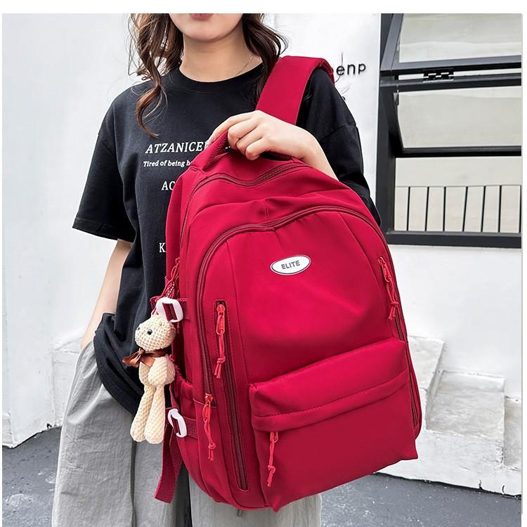 Schoolbag wholesale simple trend waterproof large capacity backpack female shoulder casual lulu bag student schoolbag junior high school students new